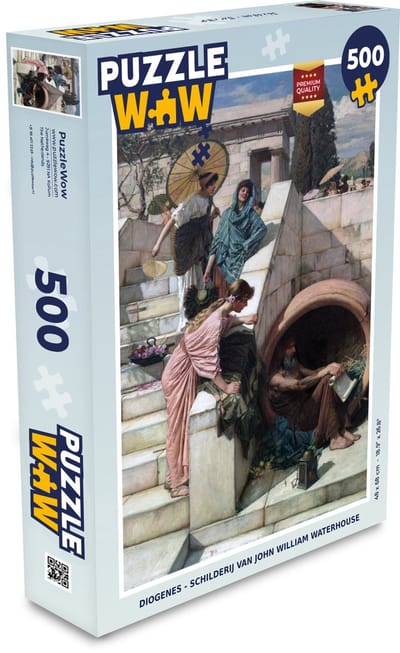 Puzzel Diogenes - schilderij van John William Waterhouse - Legpuzzel - Puzzel 500 stukjes