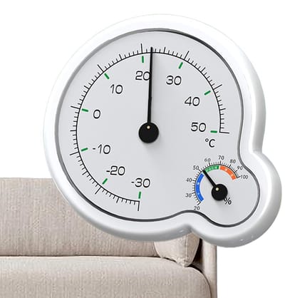 Binnenthermometer Hygrometer - Klimaatmeter - Binnenklimaat Monitoren - Analoge Mechanische Meter - 11x11cm