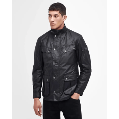 Barbour International Duke Waxjas Zwart - Maat L - Heren - Outdoor jassen