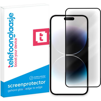 iPhone 15 Anti Glare screenprotector gehard glas Edge to Edge
