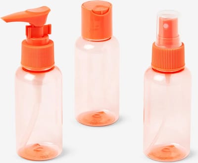 Navulbare reisflesjes - 3 Delig - Navulflesjes - Reisetui - Navulbaar - Travel - Lege Plastic Flesjes - Lege Reisflesjes - Reisetui - Vliegtuig - TravelSet - Handbagage - Handluggage - Roze