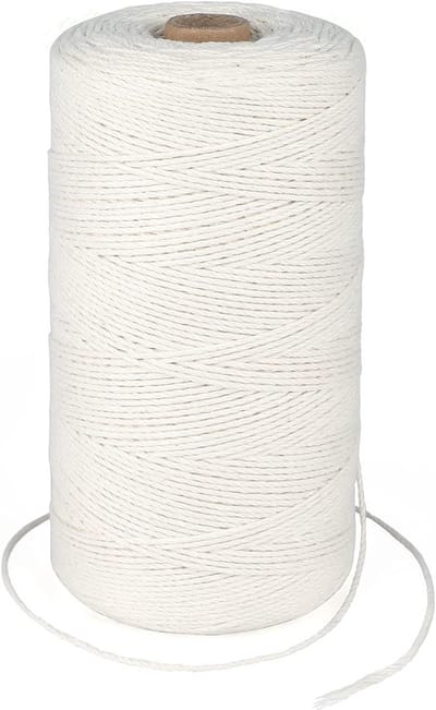 Beige Katoenen Touw van 450M, 1.5MM Dikte, Perfect voor Koken, DIY Projecten en Handgemaakte Creaties