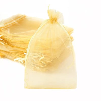 Dailygoods- Organza Zakjes 100 Stuks - Cadeauzakjes - Snoepzakjes - Sieradenzakjes - Trekkoord - Afmetingen 10 x 15 cm - Diverse Kleuren
