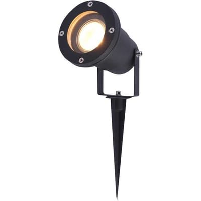 HOFTRONIC LED prikspot - GU10 4 Watt 345 lumen - Dimbaar - Kantelbaar - 2700K warm wit - IP65 Waterdicht - Zwart