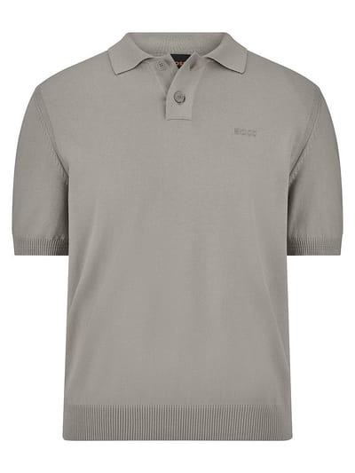 Poloshirt BOSS Orange Asac_P beige gebreid