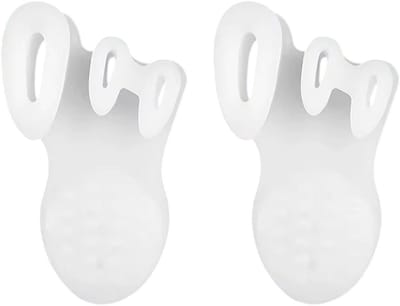 1 Paar Gel Teen Spreiders & Voorvoetkussens – Teenspreider, Hallux Valgus Teencorrector, Voetkussens, Comfortabele Voetondersteuning en Pijnverlichting - Wit