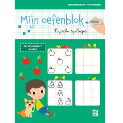 Mijn oefenblok Logische spelletjes (Eerste kleuterklas) Educatieve boeken (spelletjes en raadsels)