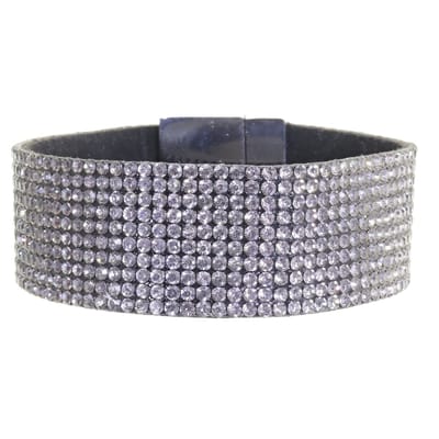 Behave – Armband – Antraciet Strass Kristallen – Luxe & Nikkelvrij