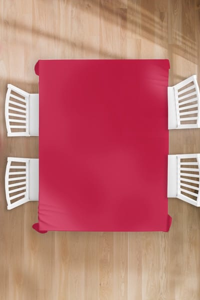 Tafelkleed - Tafellaken - 150x200 cm - Rood - Effen kleur - Binnen en Buiten