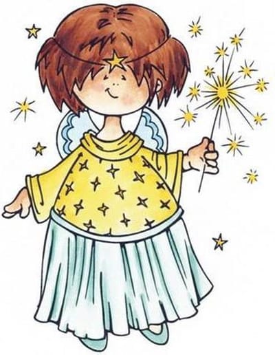 HM9457 Marianne Design Clearstamp - Snoesjes Christmas angel - stempel kerstmis engel