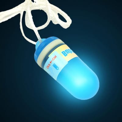 Duiklamp Onderwater - Positie Licht - Veilig Duiken - Waterdicht tot 100m - 10 x 8 x 4 cm - Blauw
