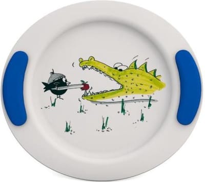 Kinderbord Krokodil - Blauw