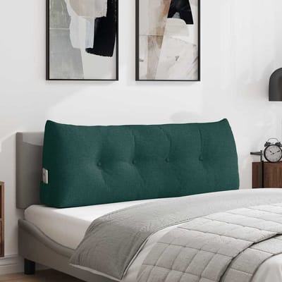 vidaXL - Rugkussen - Donkergroen - 120 - x - 24 - x - 50 - cm - Stof
