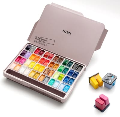 HIMI - Twin Cup Jelly Acrylverf set - 48 kleuren - 12g