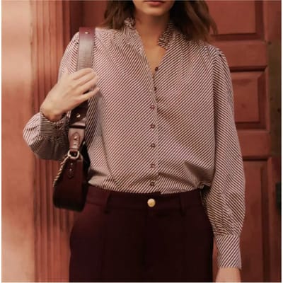 Damesblouse met lange mouwen Ichi Endia