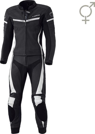 Held Spire Zwart Wit 2-Delig Motorpak - Racepak