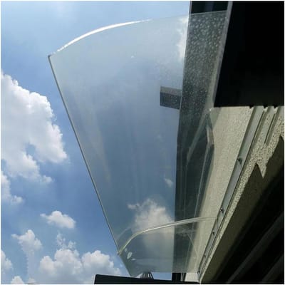 Transparante Luifel - Regenschuur Buiten - Bescherming Entree - UV Bestendig Polycarbonaat - 2 stuks 40x200cm - Transparant