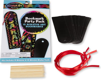 Melissa & Doug - Bookmark Scratch Art Party Pack