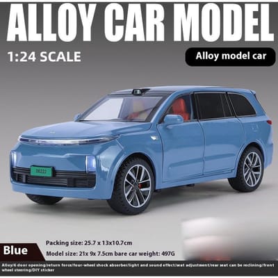 1:24 Véhicules Électriques SUV Idéal One L9 Modèle Moulé sous Pression en Alliage Jouet Son et Lumière Ornement de Présentation Tendance Cadeau Pour Enfants