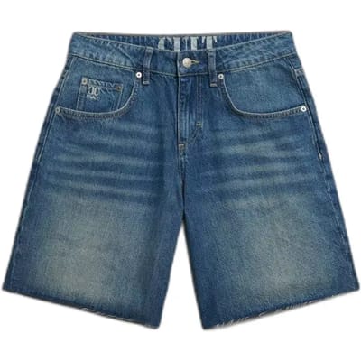 Superdry - Mid Rise Baggy Jorts Rechte Pasvorm - Dames - Jeans shorts