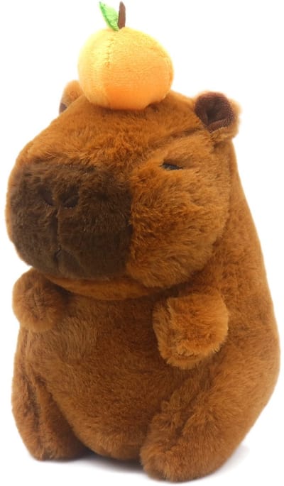 Capybara knuffel - Fruit design - Schattig, hip en zacht pluche - 21cm