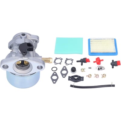 Carburateur Luchtfilter Brandstofleiding Bougie Set voor 694202 693909 692648 499617 498170 497586 498254 white