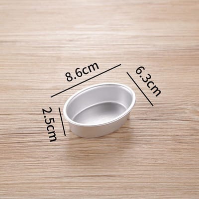Aomily Ovale Cheesecakevorm Puddingvorm Geanodiseerde Aluminiumlegering Anti-aanbakvorm Keuken Bakken Meerdere Maten Bakvormen Taartgereedschap white