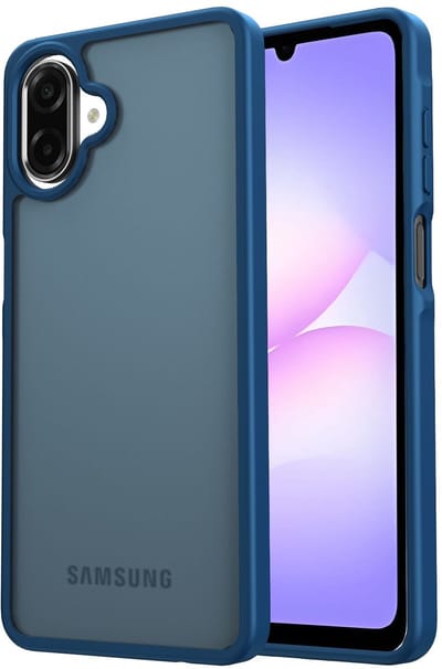 Hoesje Geschikt voor Samsung Galaxy A07 - Matte Back Cover - Blauw