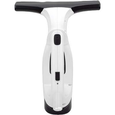 Nettoyeur de vitres électrique sans fil avec aspirateur et raclette, puissance d'aspiration de 1,2 kPa, lame souple en silicone de 11 pouces pour miroirs white