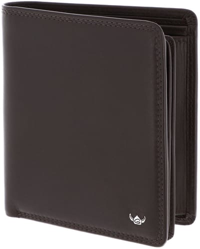 Golden Head Leren portemonnee Polo RFID Protect Kombischeintasche 1232 Dunkelbraun donkerbruin