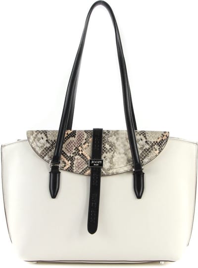 JOOP! Schoudertas Mezza Luna Snake Rosalie Shopper LHF Cream-White Wit Veelkleurig