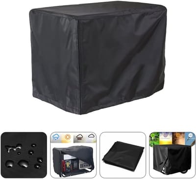 Generator Opberghoes - Generator Beschermhoes - Buiten Stroomvoorziening - Waterdicht Oxford Doek - 81 x 61 x 61 cm - Zwart