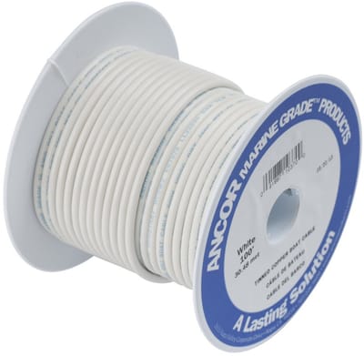 Marine Grade Kabel voor Boten en Jachten, 1.31 mm², 7.6 Meter, Wit
