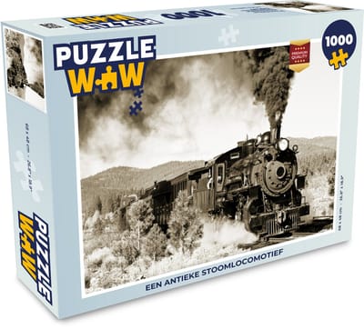 Puzzel Een antieke stoomlocomotief - Legpuzzel - Puzzel 1000 stukjes volwassenen