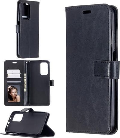 Portemonnee Book Case Hoesje Geschikt voor: Xiaomi Mi 10T Pro -  zwart