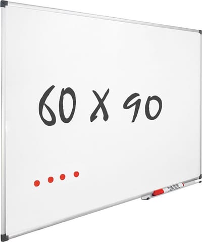 Whiteboard 60x90 cm - Magnetisch - Magneetbord / Memobord / Planbord / Schoolbord