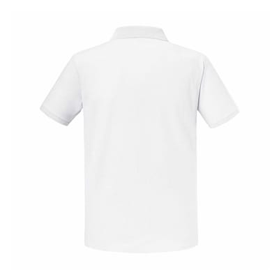 Russell Volwassen Unisex Authentic Eco Poloshirt (Wit)