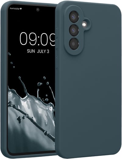 kwmobile telefoonhoesje geschikt voor Samsung Galaxy A56 5G - TPU backcover met siliconen coating - Smartphone case in leisteen