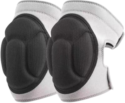 1 paar - Kniebrace - Spons kniebrace - Sportkniebrace - Schokbestendig - Unisex - Geschikt voor fietsen - Bescherming voor thuis, tuin en bouw - Grijs - 43*20,5 cm - Maat M - Geschikt voor 45-60 kg