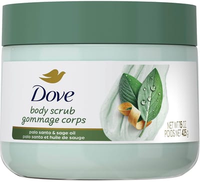 Dove Limited Edition Body Scrub Palo Santo & Salieolie voor een geëxfolieerde huid 425g