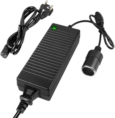GELLDG Stroomomvormer - AC naar DC-adapter - 10A 120W - 220V naar 12V transformator - Sigarettenaanstekeradapter - Geschikt voor sigarettenaanstekers en koelkasten