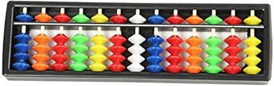 Rekenrek Plastic - Telraam Kinderen - Vroege Educatie - 13 Bamboe Staven - 20.6 cm - Kleurrijk