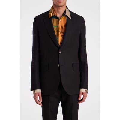 Paul Smith Mens 2 Button Jacket Black Size: 46 | Blazers Outlet | Heren | Zwart