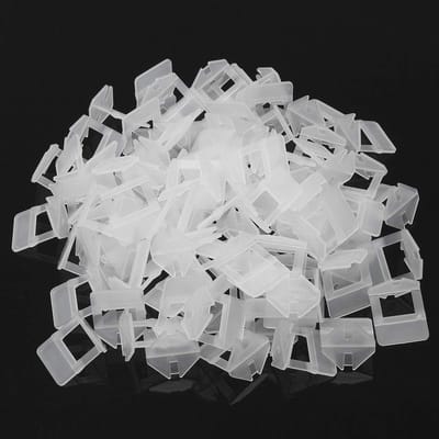 Professionele 100 Stuks Witte Tegelnivelleersystemen Spacers en Clips - 1.5MM Nivelleerhulp voor Tegels en Vloeren