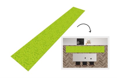 Keukenloper - Loper keuken - Groente - Vegan - Groen - Design - 300x50 cm - Keukenloper vinyl