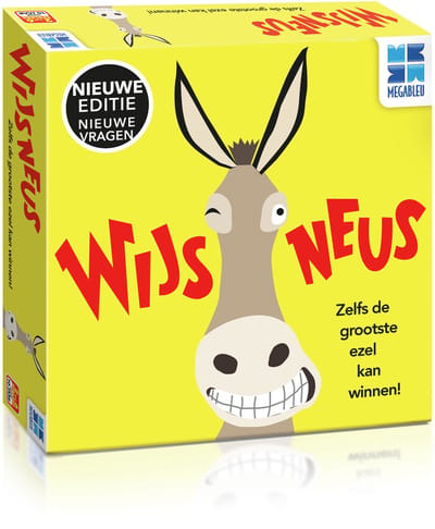 Megableu Wijsneus - Het Grappige Quizspel voor de Hele Familie - Bordspel Vanaf 12 Jaar - 2-6 Spelers - Gezelschapsspel met Hints