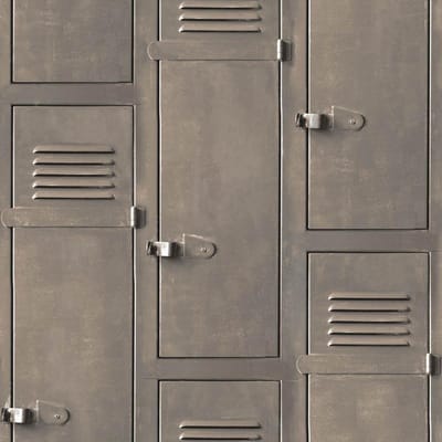 Horizons lockers bruin (modern vliesbehang, bruin)