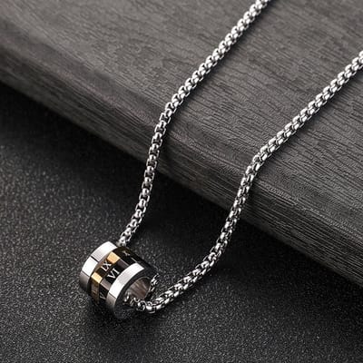 Helin life Klassieke ketting heren - Schakelketting-Staal -Geschenkdoos en wenskaart-Mannen Cadeautjes-zilver