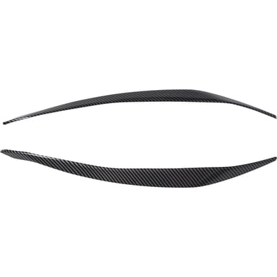 Cache Sourcil de Phare Avant ABS Noir Garniture de Cache Sourcil de Lampe de Phare Avant pour Série 5 F10 LCI 2014 à 2016 black