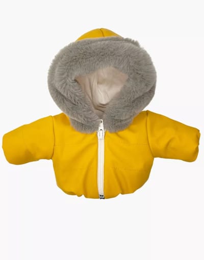 Minikane Gordi Poppenkleding Winterjas Geel 34 cm